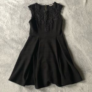 Black AGACI Skater Dress